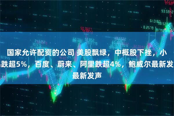 国家允许配资的公司 美股飘绿，中概股下挫，小鹏跌超5%，百度、蔚来、阿里跌超4%，鲍威尔最新发声