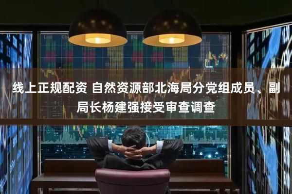 线上正规配资 自然资源部北海局分党组成员、副局长杨建强接受审查调查